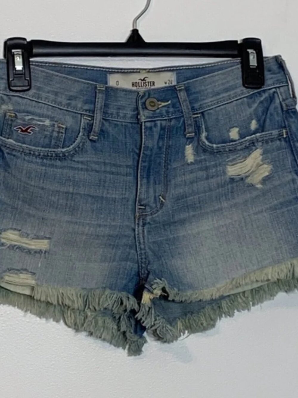 EUC Hollister distressed cutoff denim jean shorts